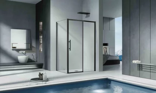 Zuhanykabin, Aquatrend Zuhanykabin Quick 332-129 BLACK 120x90