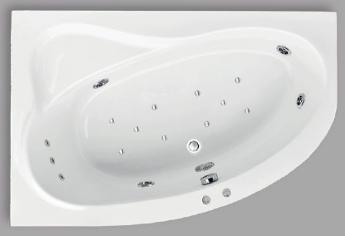 Kád, Aquatrend W-Bath Artemide 150x100x59 balos Hydro + Areo rendszer