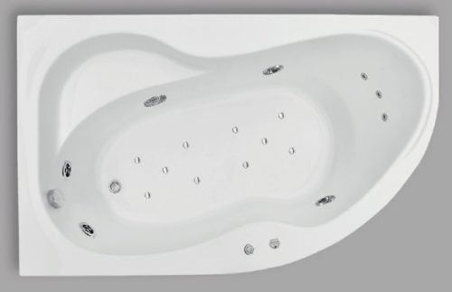Kád, Aquatrend W-Bath Carina 150x105x64 balos Hydro + Aero rendszer