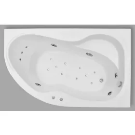   Kád, Aquatrend W-Bath Carina 170x105x64 jobbos Hydro+ Aero rendszer