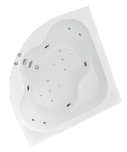 Kád, Aquatrend W-Bath Royal 150x150x63 Hydro + Areo rendszer