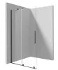 Walk-in, Deante Prizma zuhanyfal, walk-in, 140 cm - csúsztatható, titanium KTJ_D34R