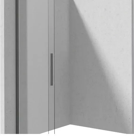 Walk-in, Deante Prizma zuhanyfal, walk-in, 140 cm - csúsztatható, titanium KTJ_D34R