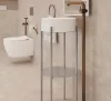 Törölközőtartó, Deante Silia Törölköző akasztó, fali, kerek, szálcsiszolt bronz ADI_C611