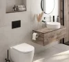 WC kefe tartó, Deante Arnika wc kefe tartó, fali, fekete ADA_N711