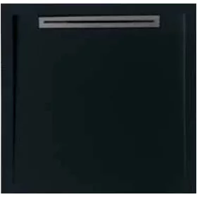 Zuhanytálca, West Freya 90x90 cm, black