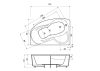 Kád, Aquatrend W-Bath Ana 140x90, balos