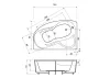 Kád, Aquatrend W-Bath Ana 140x90, balos