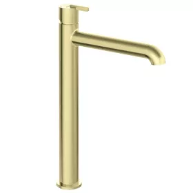   Mosdó csaptelep, Deante Silia magas mosdó csaptelep, szálcsiszolt arany BQS_R20K