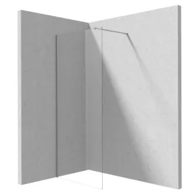   Walk-in, Deante Prizma walk-in zuhanyfal, szálcsiszolt acél, 90 cm KTJ_F39P