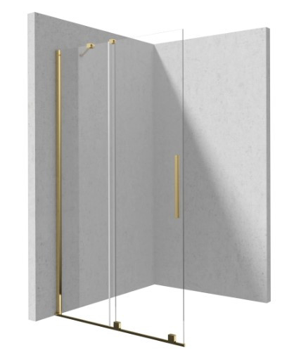 Walk-in, Deante Prizma tolóajtós walk-in, arany, 120 cm KTJ_Z32R