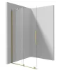 Walk-in, Deante Prizma tolóajtós walk-in, szálcsiszolt arany, 120 cm KTJ_R32R