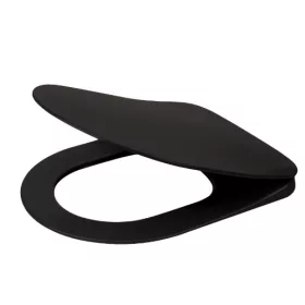   WC tető, Deante Peonia wc tető, slim, soft close, fekete CDE_NSOZ