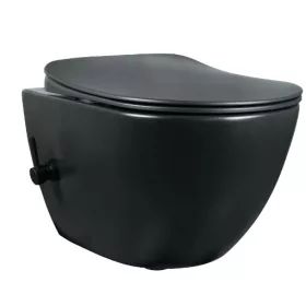   WC, Deante Peonia Wc csésze bidé funkcióval, keverő csapteleppel, fekete CBP_NWPW