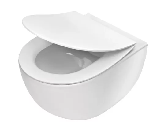 WC, Deante Peonia fali Wc csésze, perem nélküli, fehér CDE_6ZPW