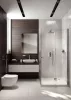 WC, Deante Peonia fali Wc csésze, perem nélküli, wc tetővel, fehér CDED6ZPW