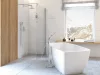 Walk-in, Deante Kerria Plus zuhanyfal 100 cm, króm KTS_030P