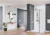 Walk-in, Deante Kerria Plus zuhanyfal 100 cm, fekete KTS_N30P