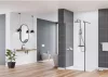 Walk-in, Deante Kerria Plus zuhanyfal 100 cm, fekete KTS_N30P