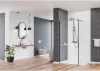 Walk-in, Deante Kerria Plus zuhanyfal 80 cm, fekete KTS_N38P