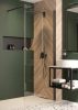 Walk-in, Deante Kerria Plus zuhanyfal 80 cm, fekete KTS_N38P