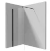 Walk-in, Deante Kerria Plus zuhanyfal 80 cm, fekete KTS_N38P