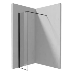 Walk-in, Deante Kerria Plus zuhanyfal 30 cm, fekete KTS_N83P
