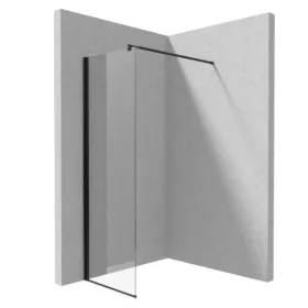 Walk-in, Deante Kerria Plus zuhanyfal 60 cm, fekete KTS_N86P