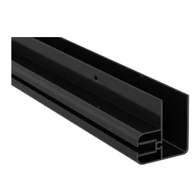   Zuhanykabin alkatrész, Deante Kerria Plus sarokprofil rendszer, fekete KTS_NW1X