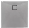 Zuhanytálca, Deante Correo szögletes, gránit zuhanytálca, metálszürke 90x90 KQR_S41B