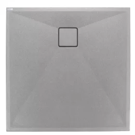   Zuhanytálca, Deante Correo szögletes, gránit zuhanytálca, metálszürke 90x90 KQR_S41B