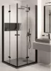 Zuhanytálca, Deante Correo szögletes, gránit zuhanytálca, metálszürke 90x90 KQR_S41B
