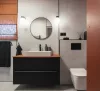 Törölközőtartó, Deante Silia törölközőtartó, szimpla, fekete ADI_N111