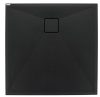Zuhanytálca, Deante Correo szögletes, gránit zuhanytálca, fekete 80x80 KQR_N42B