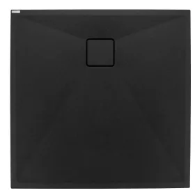   Zuhanytálca, Deante Correo szögletes, gránit zuhanytálca, fekete 80x80 KQR_N42B