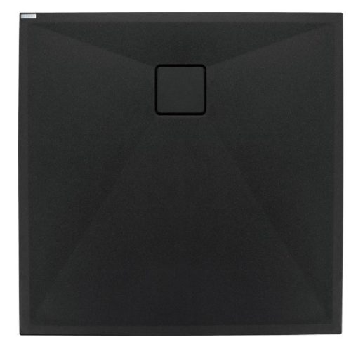 Zuhanytálca, Deante Correo szögletes, gránit zuhanytálca, fekete 80x80 KQR_N42B