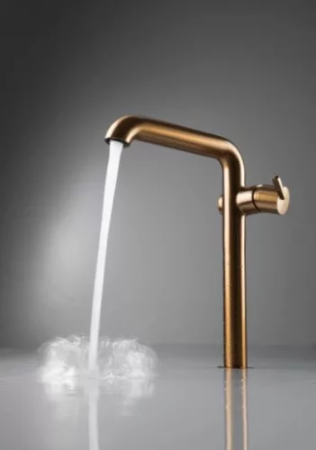 Mosdó csaptelep, Deante Silia mosdó csaptelep, magas, szálcsiszolt bronz BQS_C20K