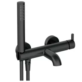   Kádtöltő csaptelep, Deante Sili kádtöltő csaptelep zuhanyszettel, fekete BQS_N11M