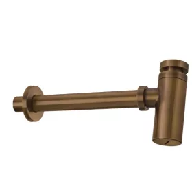   Mosdó szifon, Deante mosdó szifon, kerek, szálcsiszolt bronz NHC_C31K