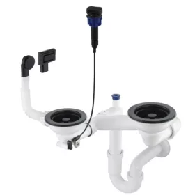   Mosogató szifon,Deante Space-Saver szifon gránit mosogatókhoz,1,5-2 medencés,Space-Saver ZXY_N973