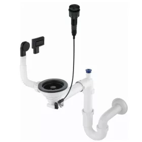   Mosogató szifon,Deante Space-Saver szifon gránit mosogatókhoz,1 medencés,Space-Saver ZXY_N982