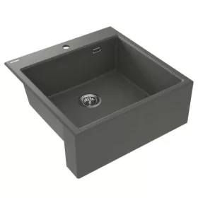   Mosogatótálca, Deante Eridan 1 medencés, gránit mosogató, antracit metál ZQE_T10K