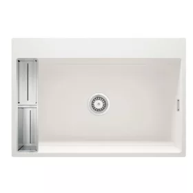   Mosogatótálca, Deante Magnetic 1 medencés, mágneses, gránit mosogató, alabástrom ZRM_A10B