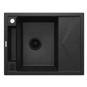  Mosogatótálca,Deante Magnetic 1 medence+csepegtető,mágneses,gránit mosogató,grafit metál ZRM_G11A