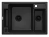 Mosogatótálca,Deante Magnetic 1,5 medencés,mágneses,gránit mosogató,grafit metál ZRM_G503