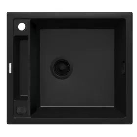   Mosogatótálca,Deante Magnetic 1 medencés,mágneses,gránit mosogató, fekete ZRM_N103