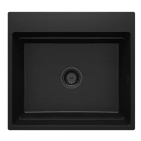   Mosogatótálca,Deante Magnetic 1 medencés,mágneses,gránit mosogató, fekete ZRM_N10A