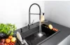 Mosogatótálca,Deante Magnetic 1 medencés,mágneses,gránit mosogató, fekete ZRM_N10B