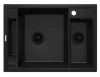 Mosogatótálca,Deante Magnetic 1,5 medencés,mágneses,gránit mosogató, fekete ZRM_N503