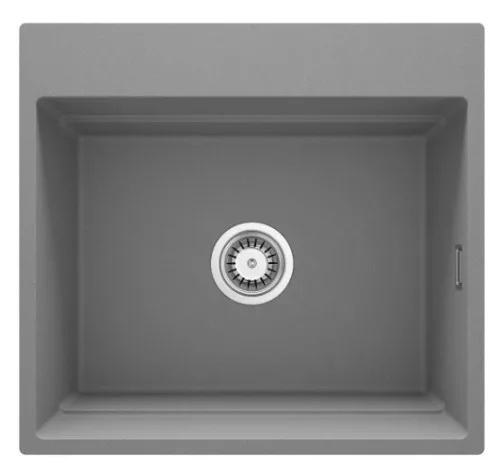 Mosogatótálca,Deante Magnetic 1 medencés,mágneses,gránit mosogató, metálszürke ZRM_S10A